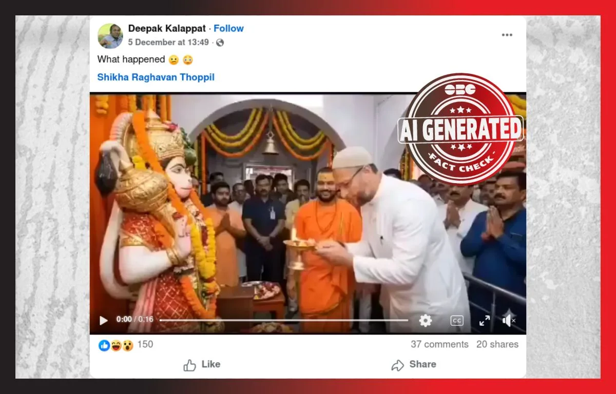 Owaisi, Hanuman, and an AI-generated fiction: A fact-check
