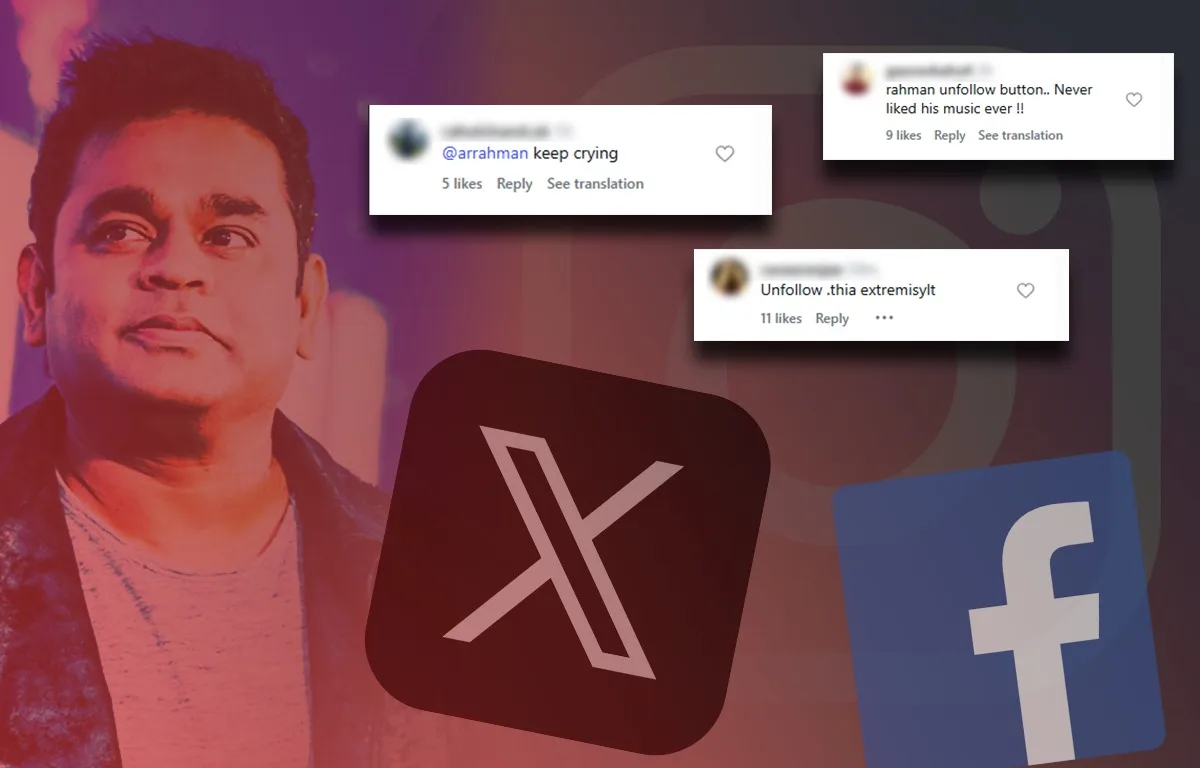 Who Spreads Hate Against A.R. Rahman? Known Actors, Coordinated and Bot-Like