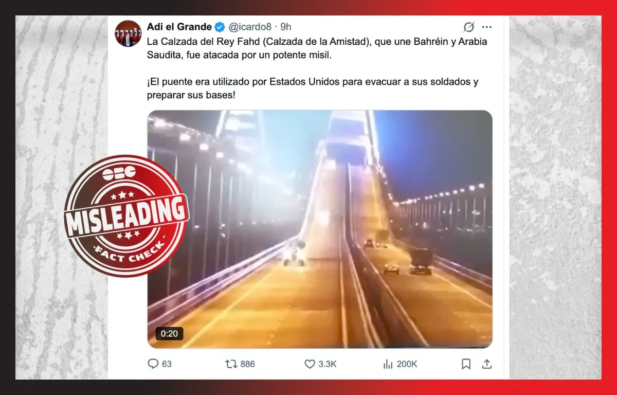 സൗദി – ബഹ്റൈൻ പാലം തകർന്നോ? ഫാക്ട് ചെക്ക് 