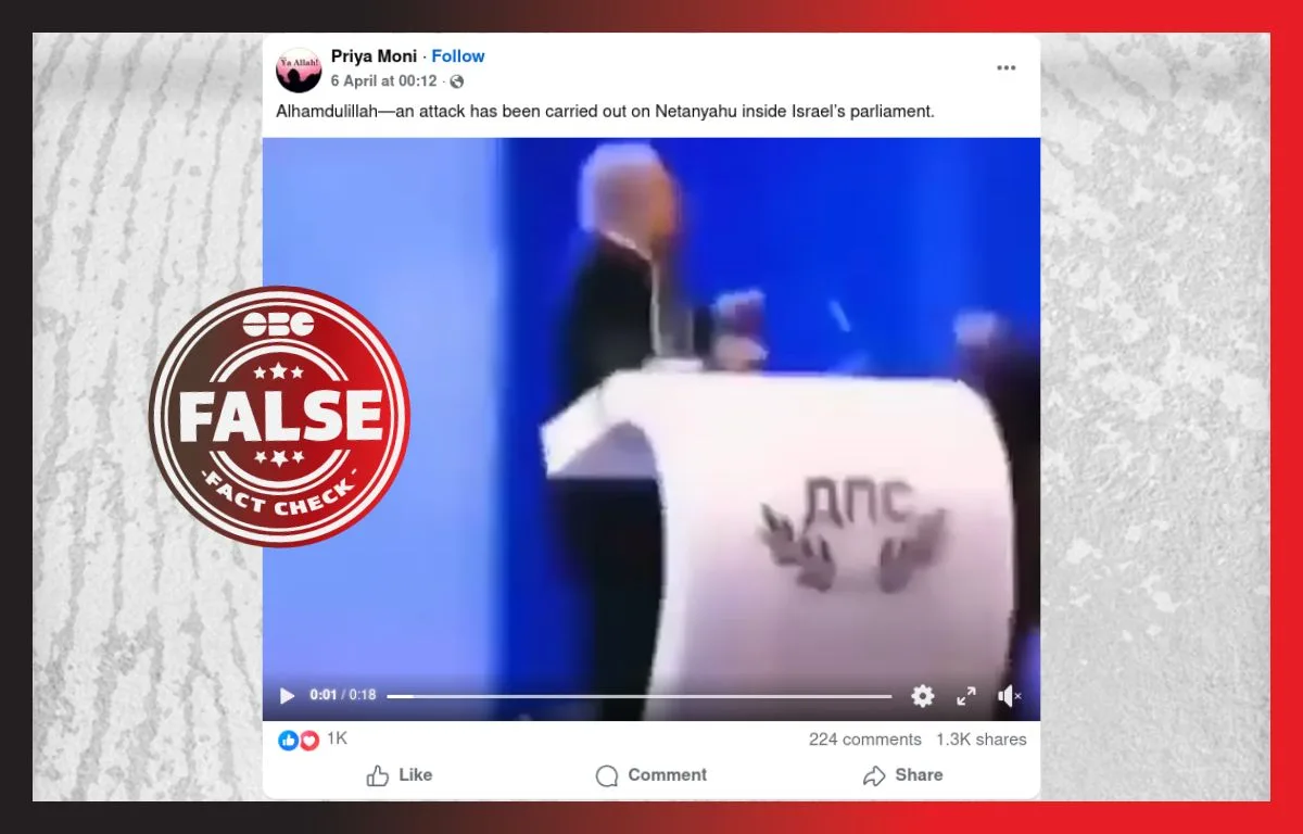 Misinformation Alert: Old Assassination Attempt Passed Off as Netanyahu Attack