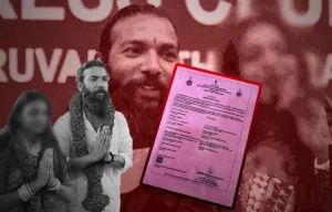 Farman Khan and Monalisa Bhosle posing with their official marriage certificate, highlighting recent controversy and allegations surrounding their relationship