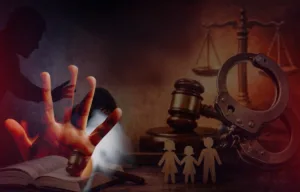 Infographic highlighting POCSO case statistics in India regarding acquittal rates and false allegations