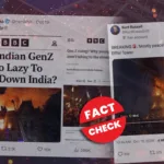 Fact check: Fabricated BBC News headline claiming Indian Gen Z is too lazy to burn down the country