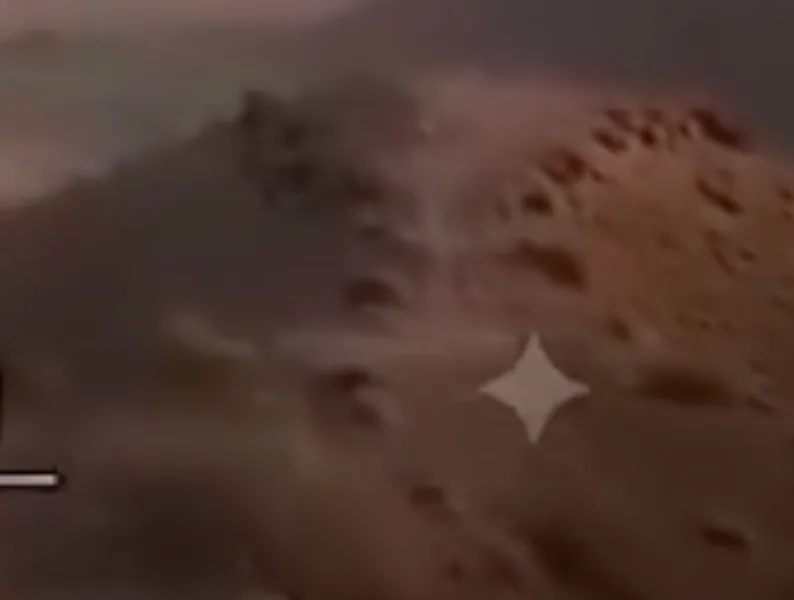 Close-up screenshot of the viral video showing the Google Gemini AI logo watermark in the bottom right corner.